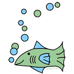 Blue Green Fish