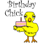 Birthday Chick Text 